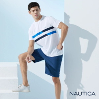 【NAUTICA】男裝 吸濕排汗休閒短褲(藍色)