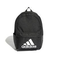 【adidas 愛迪達】後背包 Logo 黑 白 書包 雙肩背 筆電包 側邊口袋 包包 愛迪達(HG0349)