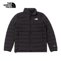 【The North Face 官方旗艦】北面男款黑色DWR防潑水保暖可打包羽絨外套｜7W7Q4H0 600蓬鬆度