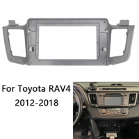 2 Din Android Head Unit Car Radio Frame Kit For TOYOTA RAV4 2013-2019 Auto Stereo Dash Plastic Panel Fascia Trim Bezel Faceplate