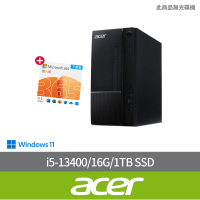【Acer 宏碁】微軟M365組★i5十核電腦(Aspire TC-1770/i5-13400/16G/1TB SSD/W11)