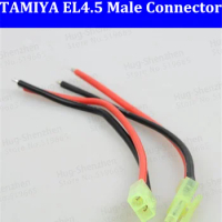 New 500set Green Mini TAMIYA EL4.5 Male Female Connector with 20AWG Silicone Wire cable