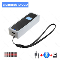 [Hot][Hot]Bluetooth 2.4G 1D 2D Bluetooth Barcode Scanner Wireless CCD QR PDF417 Bar Code Reader For 
