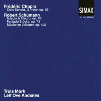 舒曼與蕭邦：大提琴作品集｜大提琴：莫克 Schumann &amp; Chopin: Music for Cello &amp; Piano (CD) 【Simax Classics】