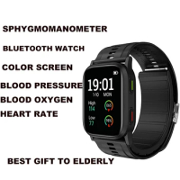 Air Pump Airbag elder Smartwatch True Accurate Blood Pressure Oxygen Heart Rate Monitor Sphygmomanometer Smart Watch pk p60 p80
