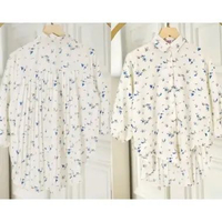 Atasan wanita/ blouse ORIGINAL ARABEL SHAKILA PLISKET BLOUSE VIBER BLUE