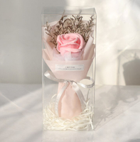 單朵玫瑰香皂花束-粉