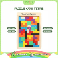 Puzzle Kayu Tetris Mainan Edukasi Balok Kayu Tetris Anak Laki Laki Perempuan