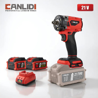 CANLIDI 21V CID-400-S 400N.m Brushless สว่านไฟฟ้า มินิไขควงไร้สายสว่านแบตเตอรี่ลิเธียมไอออนสำหรับ