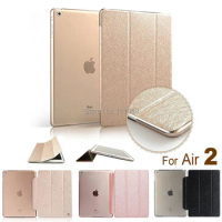 100x For iPad Air 2 iPad 6 Luxury Ultra Slim PU Leather Magnetic Smart Flip Fold Cover Stand Case Wake Up / Sleep Function