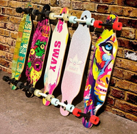 斯威長板公路滑板四輪滑板車青少年兒童男女生舞板成人滑板初學者】 雙十二購物節