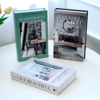 Fashion Fake Books for Decoration Home Fashion Simulation Books Decor Modern Study Living Room Soft Fake Book Decoration