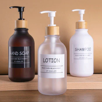 300ml/500ml Soap Dispenser Refillable Shampoo Hand Pump Bottle Reusable Shower Gel Lotion Dispenser Bottle Bathroom Accessories
