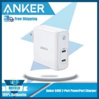 Anker 60W 2-Port PowerPort Atom PD USB C GAN Tech Foldable Wall Charger Power
