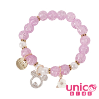 【UNICO】兒童甜美元素串珠手鍊/配飾-淡紫色(髮飾/配件/聖誕)