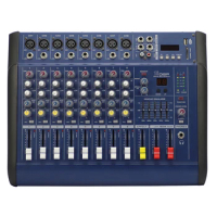 Hot sale professional audio mixer 8 channel audio mixer console dj power sound console for stage