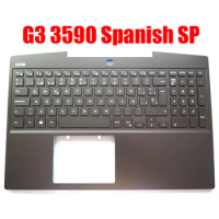 Spanish SP Laptop Palmrest For DELL G3 3590 3500 0P0NG7 P0NG7 05DC76 5DC76 024DPD 24DPD 0J4HNR J4HNR 03CV7C 3CV7C Keyboard New