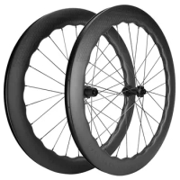 700C 6560mm Disc Brake Road Bicycle Wheelset Carbon Fiber Wheels UD Glossy U Shape clincher/tubeless