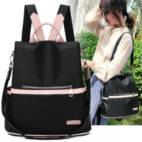 Women Backpack anti-theft Ladies Zipper Female Shoulder Bag Teenager School Bag Casual Oxford Leather Waterfproof Mochila