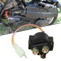 2Pin Starter Relay Solenoid With Cover 50 110cc 125cc 150cc GY6 ATV Go Kart Scooter Moped 12V Starting Relay Accessories