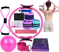 Pilates Essentials Kit for Women Yoga Sets at Home for Women Pilates Rings Booty Bands Hip Exercise 