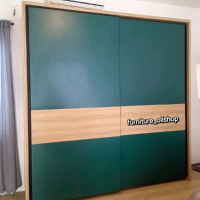 lemari sliding gantung 2 pintu HPL MEWAH