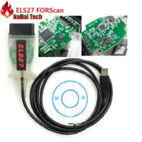 Newest ELS27 FORScan Scanner OBD2 V2.3.8 PIC24HJ128GP+FTDI Microchip Scanner OBD2 Diagnostic Cable