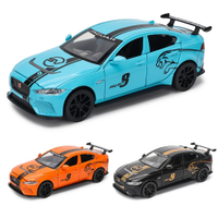 1: 32 Jaguar PROJECT 8 Alloy Car Model Static Die-Casting Car Model With Lighting Decoration,Collectible Toy Tools,Gift Mold
