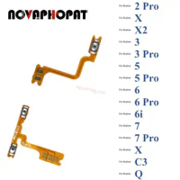 10PCS For Oppo Realme 2 X X2 3 3PRO X 5 5i C3 5PRO Q 6 6PRO 6i 7 Pro Power On Off + Volume Up Down Buttons Flex Cable Ribbon