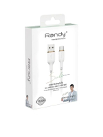 สายชาร์จวัสดุกันไฟ รุ่น RD-AC 2M 45W USB AC สีขาว