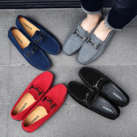 Loafers Mens Shoes Classic Comfy Breathable Man Flat Moccasin Fashion Shoes Mens Slip-on Boat Shoes For Men Casual Driving Shoes