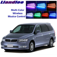 LiandLee Car Glow Interior Floor Decorative Seats Accent Ambient Neon light For Mitsubishi Chariot Grandis 1997~2006