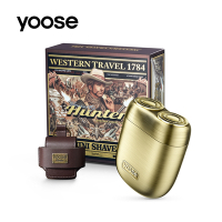 【 yoose 有色】MINI 全合金隨身電動刮鬍刀 - 賞金獵人｜全新包裝 (無鐵盒版)