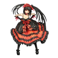 21CM Date A Live Black color Tokisaki Kurumi Cat 1/8 bunny Ver PVC Action Figure Model Toys game statue Collection Dolls Gifts