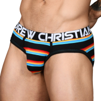 美國Andrew Christian California Stripe彩虹三角內褲