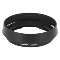 Haoge LH-ZM35 Bayonet Metal Round Lens Hood Shade Compatible with Carl Zeiss Distagon T 1.4/35 35mm f1.4 ZM Lens Black