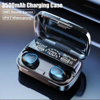 Bluetooth5.1 Earphones Charging Box Wireless Headphone 9D Stereo Sports Waterproof Earbuds Headsets With Microphone M10