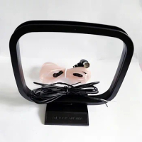 Indoor 75 Ohm FM Dipole T shape Female Pal Connector Antenna + AM Loop aerial for Yamaha Sony Stereo AV Receiver Systems