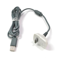 1.8 m/5.9ft USB Charging Cable For Xbox 360 Wireless Game Controller Gamepad Joystick Power Supply Charger Cable D5QC