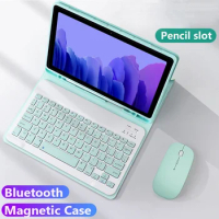 Magnetic Keyboard for Redmi Pad SE 2023 11 Wireless Leather with Mouse with Pencil Holder Cover for Redmi Pad SE 11 2023