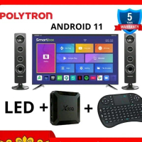 Polytron PLD32TV1855 32 Inch Smart Android 11 ram 2GB 32TV1855 GARANSI 5 thn - RAM 2 GB, WRAPPING