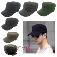 Topi komando militer tactical hitam polos Kanvas