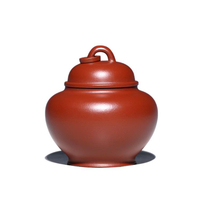 茶葉罐 原礦大紅袍紫砂茶缸茶葉罐普洱家用茶具配件 鴻儒茶罐