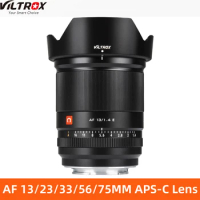 Viltrox 13mm 23mm 33mm 56mm F1.4 75mm F1.2 Sony E Auto Focus Ultra Wide Angle Lens APS-C Lens for Sony E-mount A6400 Camera Lens