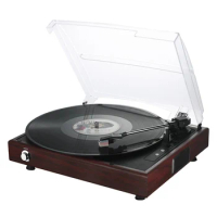 Retro Lp vinyl record player, old record player PC recorder, 100-240V, support 33/45/78 three speeds, support 99% of records