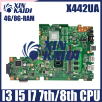 X442UA Motherboard For Asus X442UQ X442UN A442U X442UF X442UR F442U A480U X442UAR Mainboard i3 i5 i7