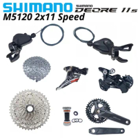 SHIMANO DEORE M5100 M5120 11s Group 2x11s SL-M5100 SHIFT LEVER 2x11v RD-M4120 RD-M5120 FD-M5100-M HG601 CS-M5100-42T FC-M5100-2