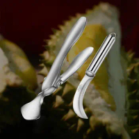 Durian Opener Manual Durian Peel Breaking Tool for Restaurant Grocery Party Stainless Steel Fruit Durian Shelling Open Tool