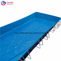 Customized intex swimming pool rectangular giant pool float adult metal frame swimming pool