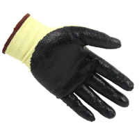 Ansell HyFlex® 11-500 The palm is coated with foamed nitrile, Kevlar / Lycra lining and anti cutting gloves AA003